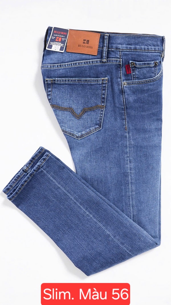 Quần jean Hugo Boss màu xanh sáng là một trong những mẫu quần jean cao cấp,