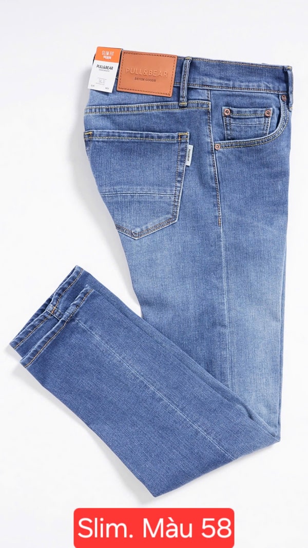 Quần jean Pull Bear xuất dư xanh nhạt là lựa chọn tuyệt vời