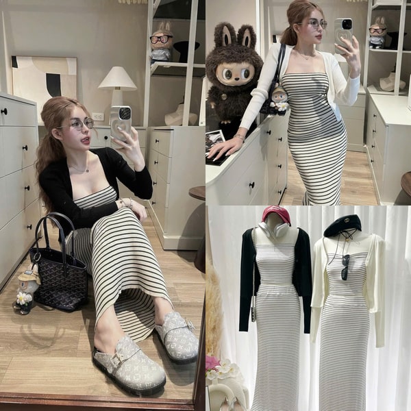 Cardigan Colyn được may với độ hoàn thiện cao