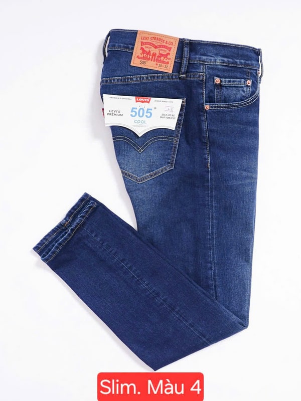 Quần jean Levis 505 xanh wash là biểu tượng của sự kết hợp hoàn hảo