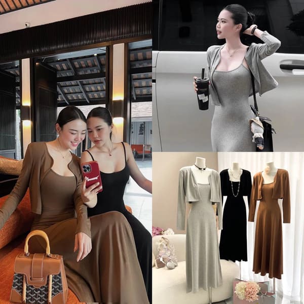 Đầm Maxi Dài Len Thun Colin mang đến vẻ đẹp quyến rũ
