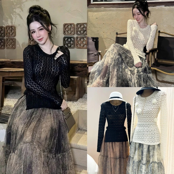 Set chân váy họa tiết Colin là lựa chọn hoàn hảo cho phong cách thanh lịch và nữ tính