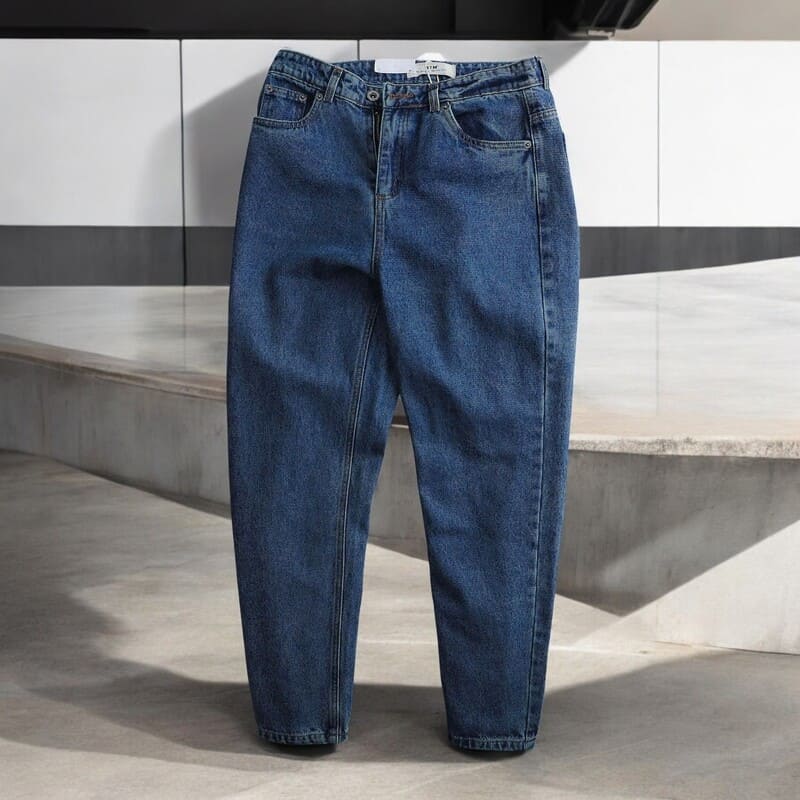 Quần jean baggy BTM không co giãn xanh đậm là sự lựa chọn lý tưởng cho phong cách trẻ trung và năng động