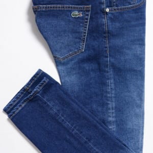 QUẦN JEAN LACOSTE XANH WASH ĐẬM