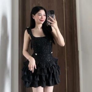 Sỉ Đầm dạ Colyn màu đen
