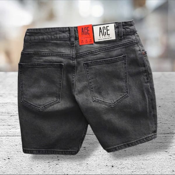 Xưởng sỉ quần short jean ACE xám - Ảnh 4