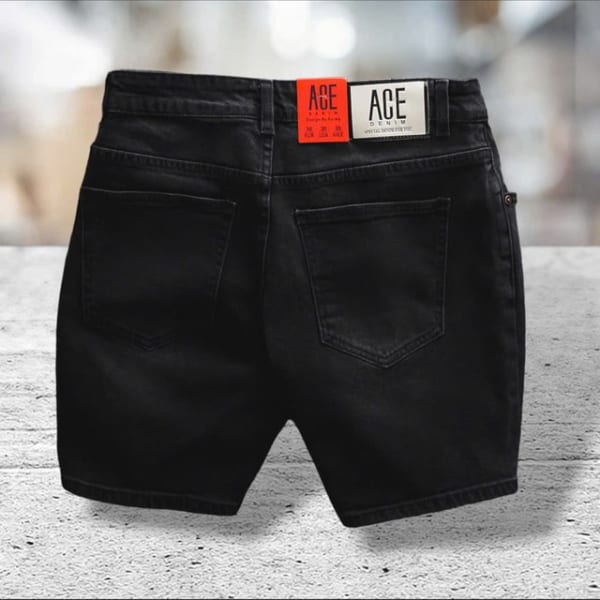 Xưởng sỉ quần short jean ACE xám - Ảnh 3