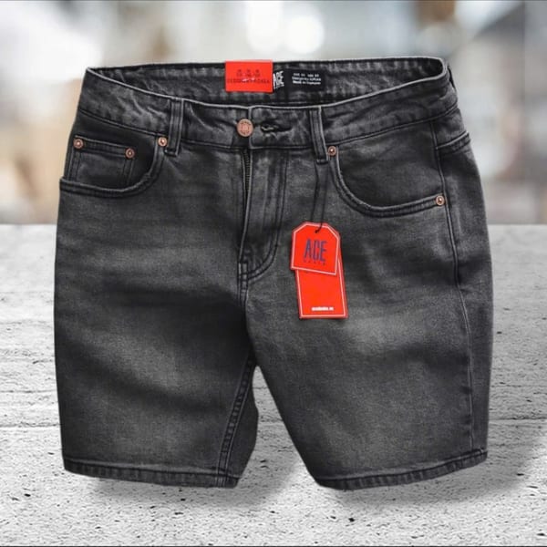 Xưởng sỉ quần short jean ACE xám - Ảnh 2