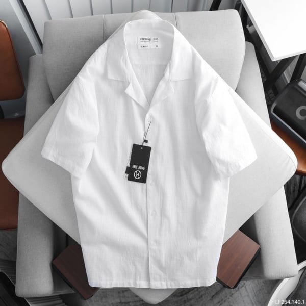 Áo Sơ Mi Tay Ngắn Cổ Vest Eric Home - Hình ảnh 4