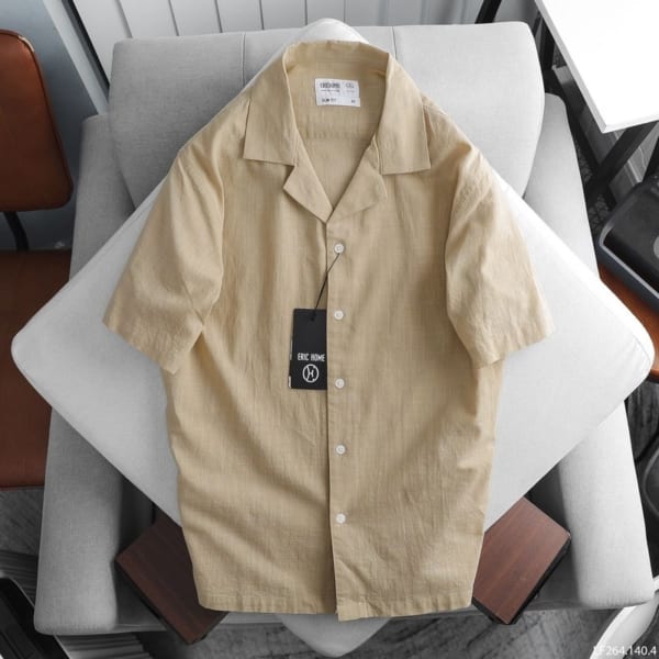 Áo Sơ Mi Tay Ngắn Cổ Vest Eric Home - Hình ảnh 5