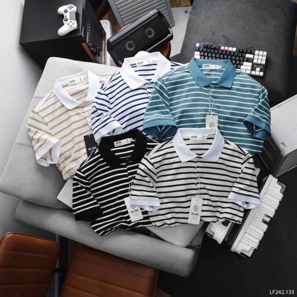 Áo Thun Polo Sọc Ngang Eric Home