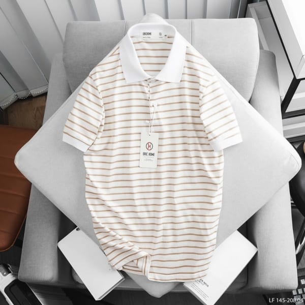 Áo Thun Polo Sọc Ngang Eric Home - Ảnh 5