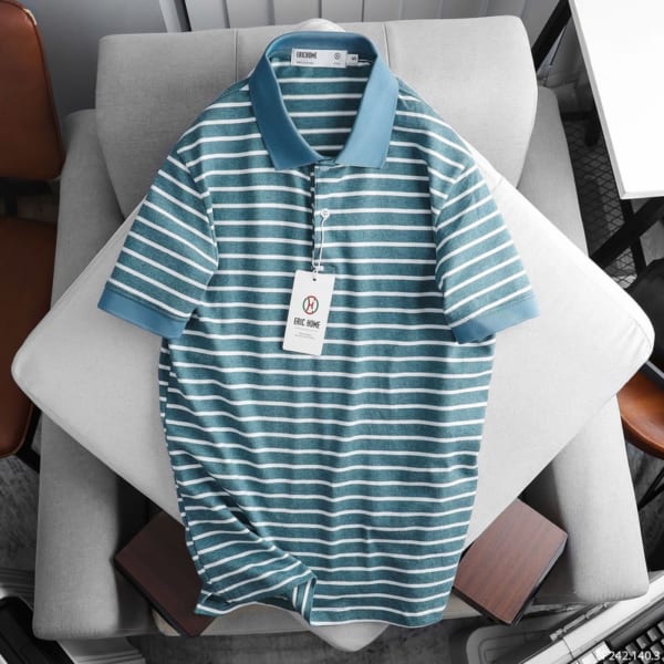 Áo Thun Polo Sọc Ngang Eric Home - Ảnh 6