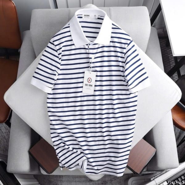 Áo Thun Polo Sọc Ngang Eric Home - Ảnh 7