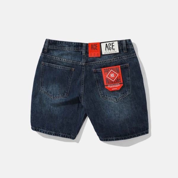 Quần short jean form ngắn ACE - Ảnh 4