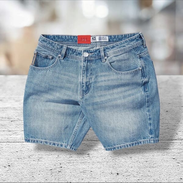 Quần short jean form ngắn ACE - Ảnh 5