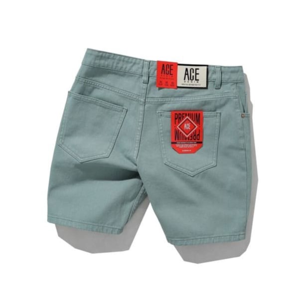 Quần short jean màu mộc ACE - Ảnh 3