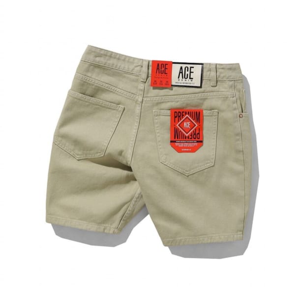 Quần short jean màu mộc ACE - Ảnh 4