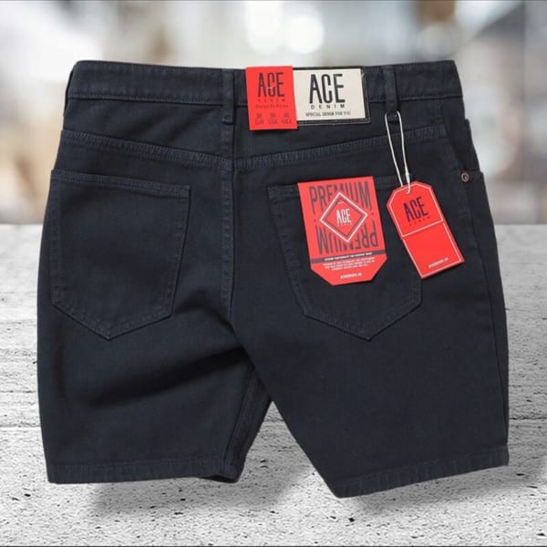 Quần short jean màu mộc ACE - Ảnh 5