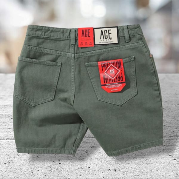 Quần short jean màu mộc ACE - Ảnh 6