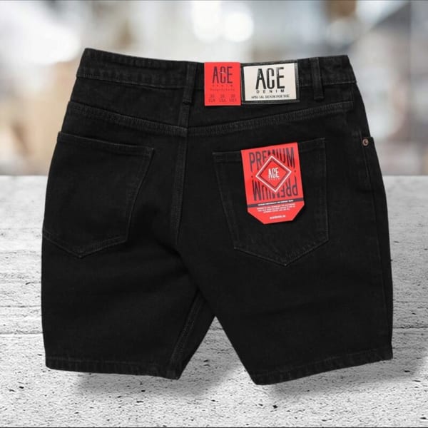 Quần short jean màu mộc ACE - Ảnh 9