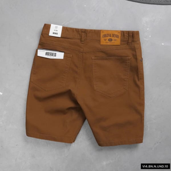 Quần short kaki may kiểu jean underness - Ảnh 4