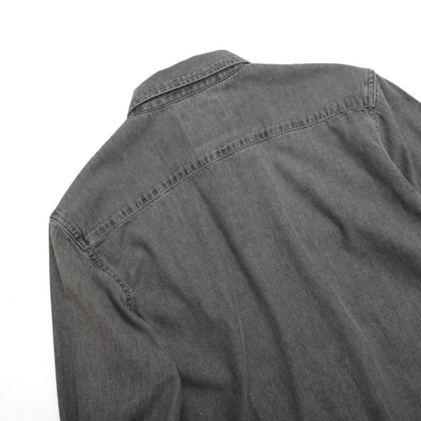 Áo sơ mi jean Defoxx màu xám - Ảnh 2