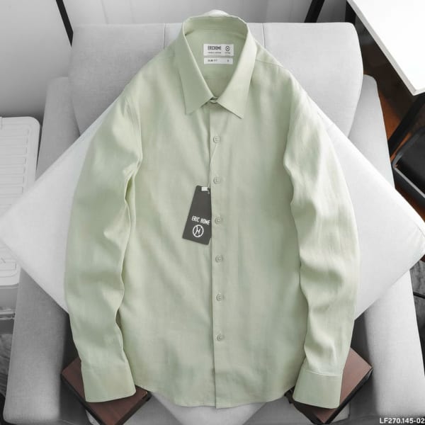 Áo sơ mi linen cổ vest Eric Home - Hình ảnh 2