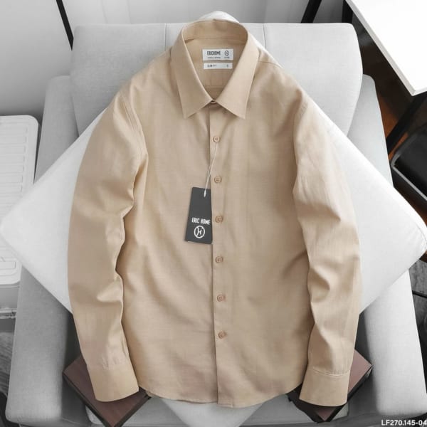 Áo sơ mi linen cổ vest Eric Home - Hình ảnh 4