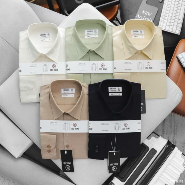 Áo sơ mi linen cổ vest Eric Home