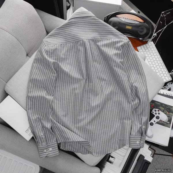 Áo Sơ Mi Oxford Sọc Nhỏ Bentino Man BTM - Hình ảnh 4