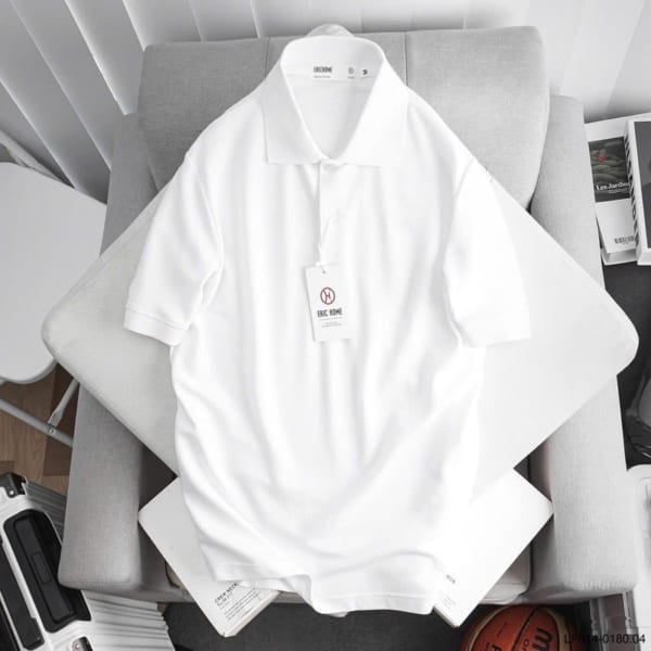 Áo thun polo trơn Eric Home - Ảnh 4