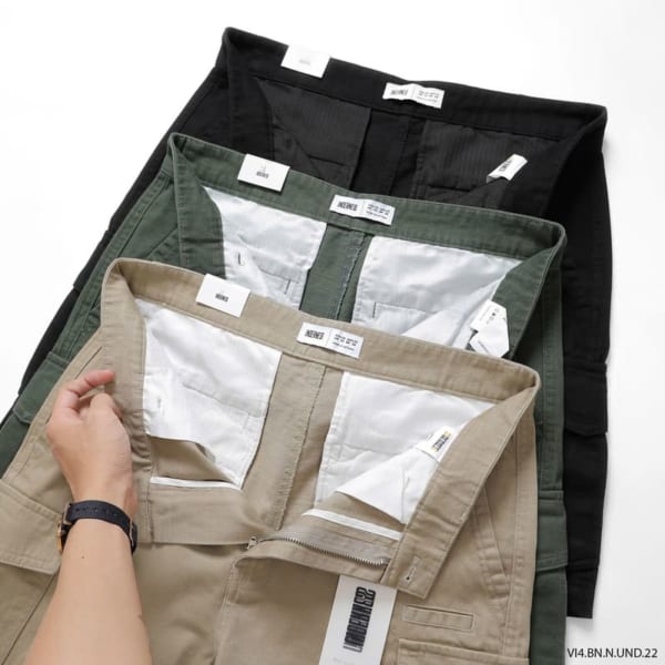 Quần short kaki túi hộp underness - Ảnh 7