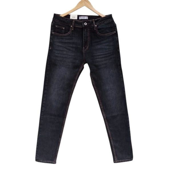 Quần jean defoxx xanh đá wash 231209 - Hình ảnh 5