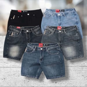 Quần short jean ACE trên gối