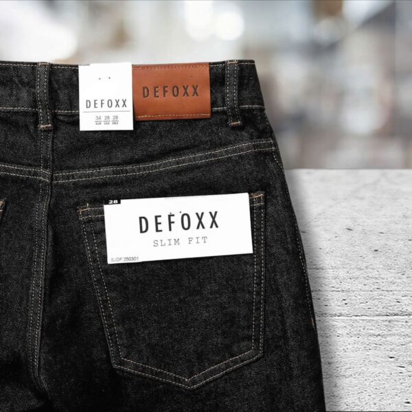 Quần short jean Defoxx đen indigo - Ảnh 7