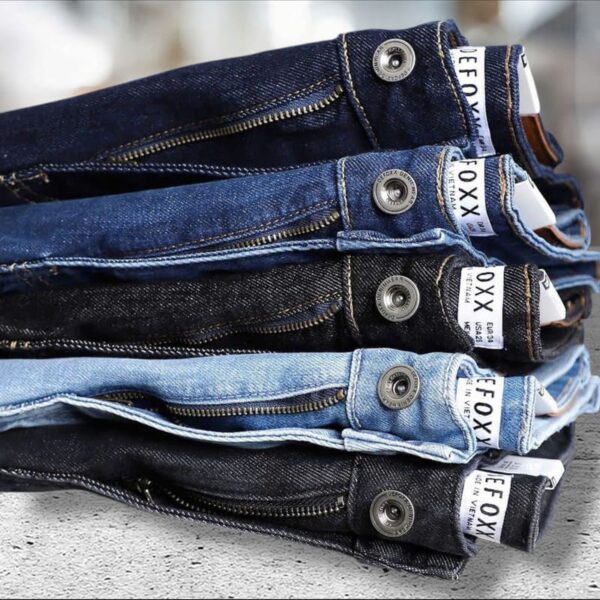 Quần short jean Defoxx đen indigo - Ảnh 6