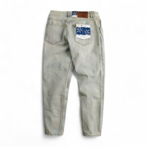 Quần jean Jacobs Cole wash rêu ống suông