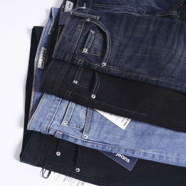 Quần jean Nova xanh wash sáng - Ảnh 3