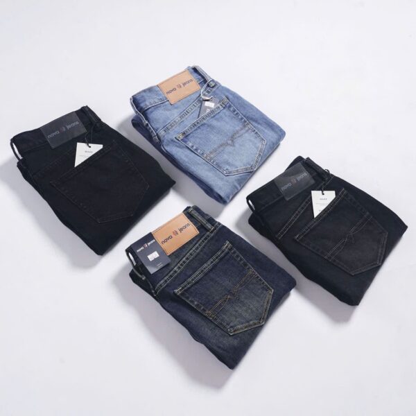Quần jean Nova xanh wash sáng - Ảnh 4