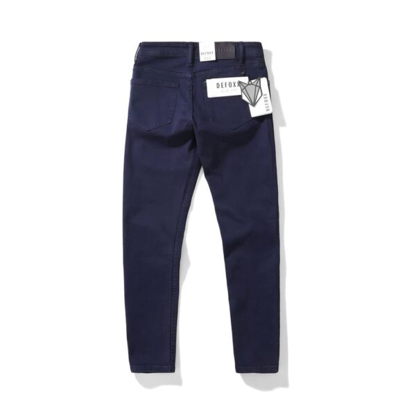 Quần jean Defoxx xanh đen 250613 ống slim co giãn - Ảnh 5