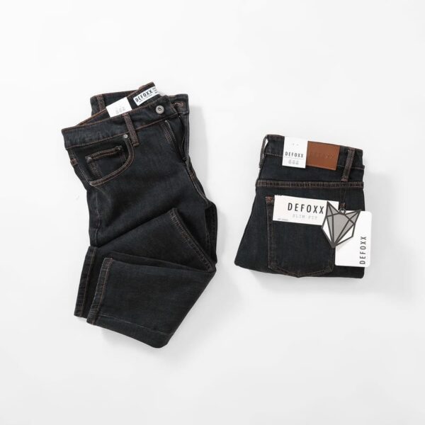 Quần jean Defoxx đen indigo 250809 - Ảnh 6