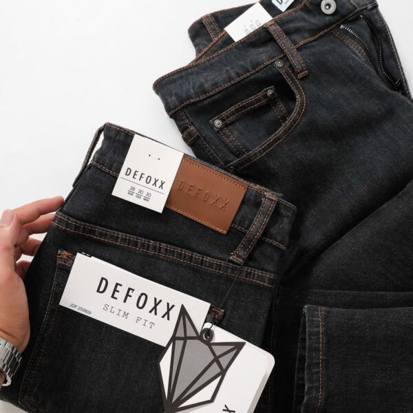 Quần jean Defoxx đen indigo 250809 - Ảnh 4
